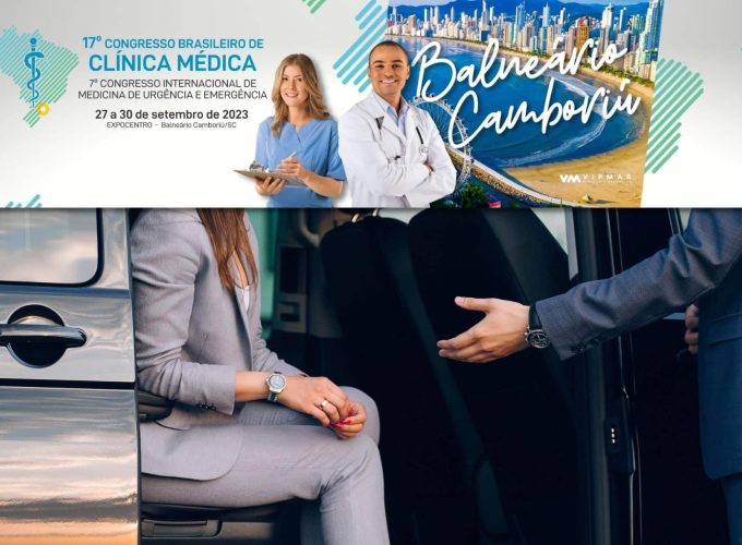 17º Congresso Clínica Médica: Transporte Privativo do Aeroporto de Navegantes para Balneário Camboriú: Van Para até 10 pessoas (Trecho)