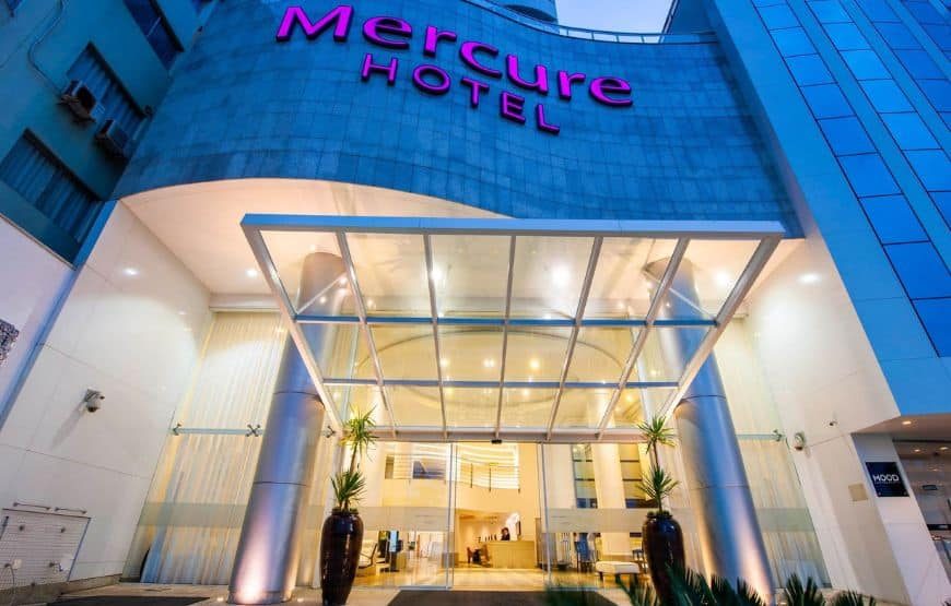 3 diárias para 2 pessoas no Hotel Mercure – Apartamento Duplo